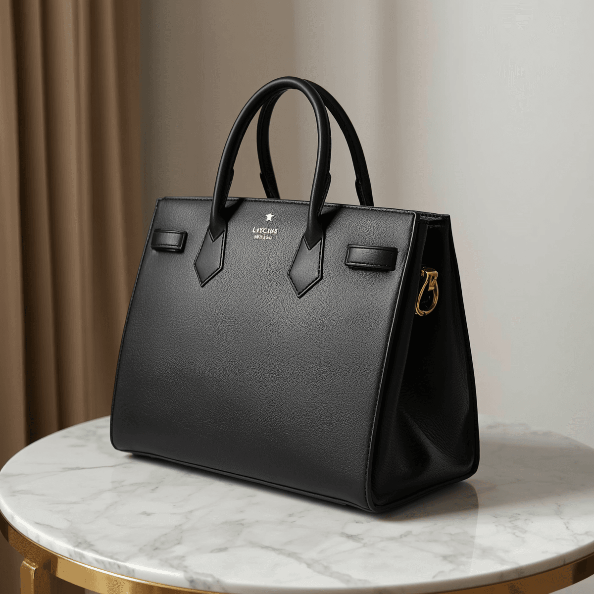 Merano structured leather bag